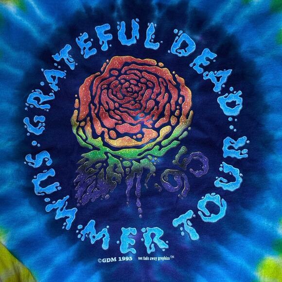 1995 Summer Tour Grateful Dead Delta XXL Deadstock BRIGHT Jerry’s last tour - Picture 6 of 10